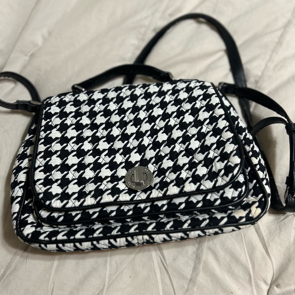 Vera Bradley Turnlock Houndstooth Crossbody Bag
